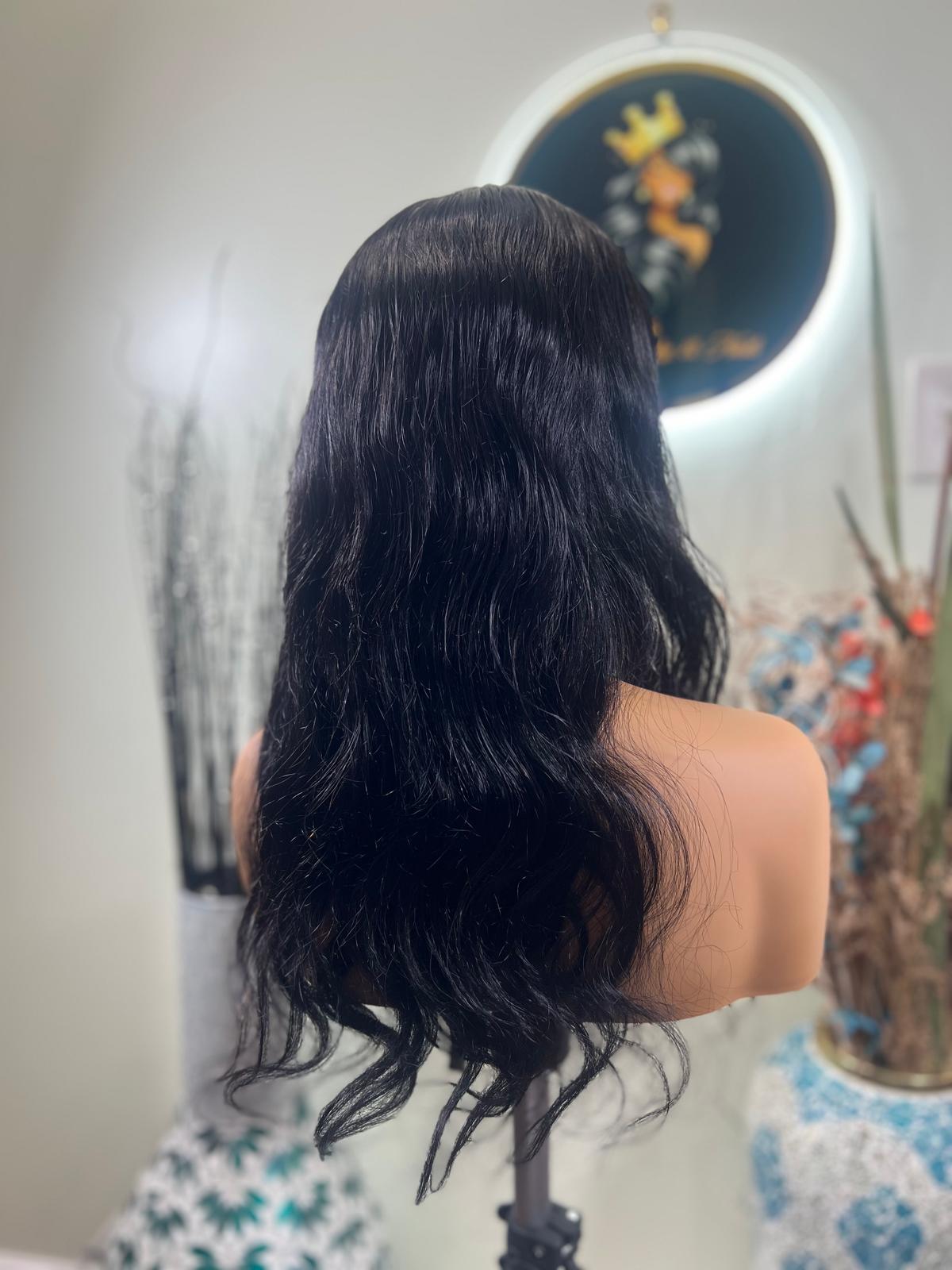 100% Brazilian Human Hair Loss Body Wave Wig 13x4 Frontal
